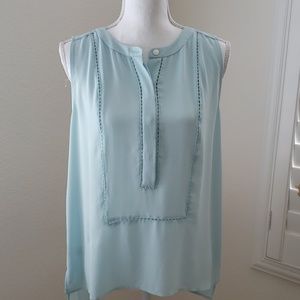 Loft Aqua Blue Tank Top